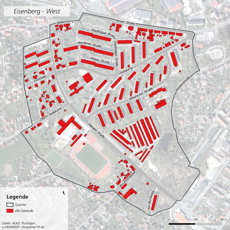 Abgrenzung Quartier Eisenberg West IEQK