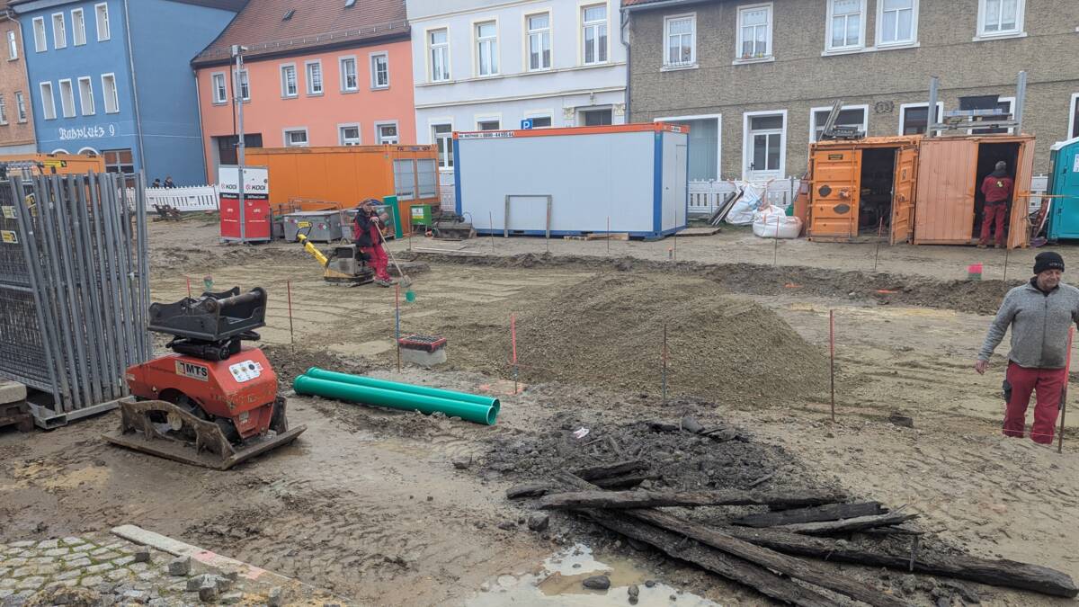 Arbeiten am Roßplatz