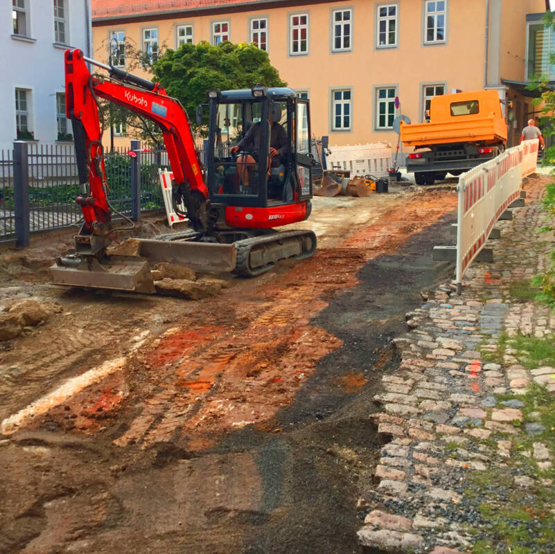 Bauarbeiten in der Schulgasse