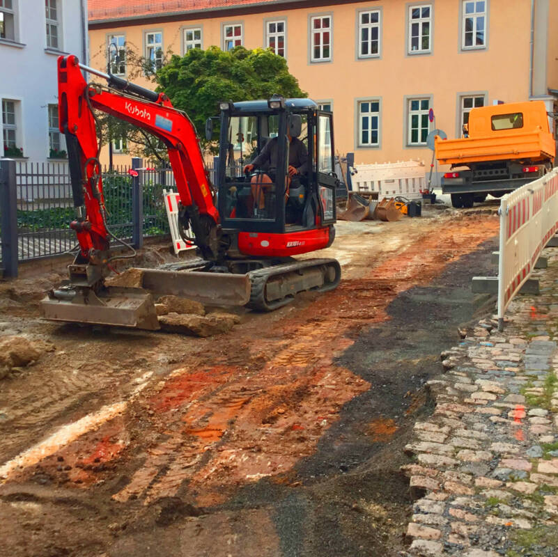 Bauarbeiten in der Schulgasse